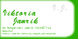 viktoria jamrik business card